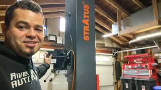 Stratus single post mobile lift review