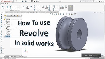 Revolve in SOlid works ! solid works tutorial Revolve command