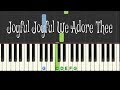 Joyful Joyful We Adore Thee: Piano Tutorial (Ode to Joy) with free sheet music