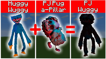 Huggy Wuggy + PJ Pug-a-Pillar = ??? | Pixel Art minecraft | Noob VS Pro VS Hacker