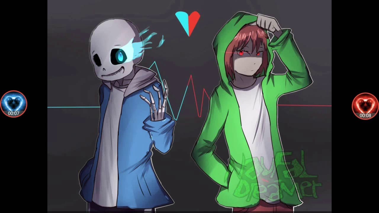 Storyshift Chara Vs Sans Soulshatters Test Place Youtube