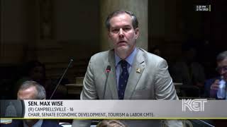 SB 150 Pt1 - Max Wise Introduces Senate Bill 150 for a vote