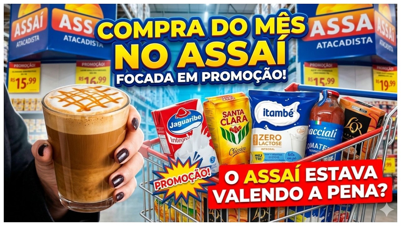 COMPRA DO MÊS FOCADA EM PROMOÇÃO O ASSAÍ ESTAVA VALENDO A PENA?