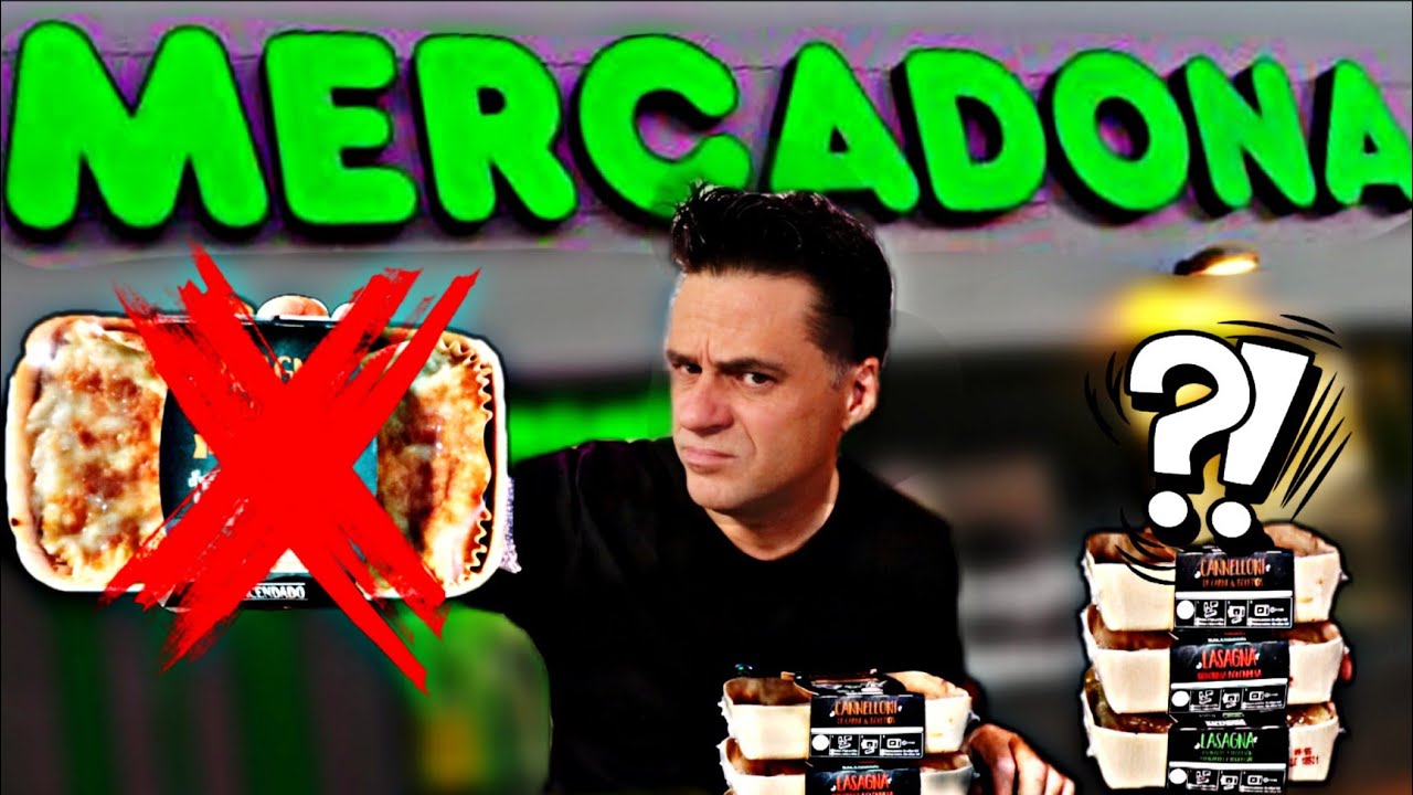 Probando TODAS las lasañas del Mercadona ¿Cuál es la mejor? #lasaña #mercadona #hacendado #canelones