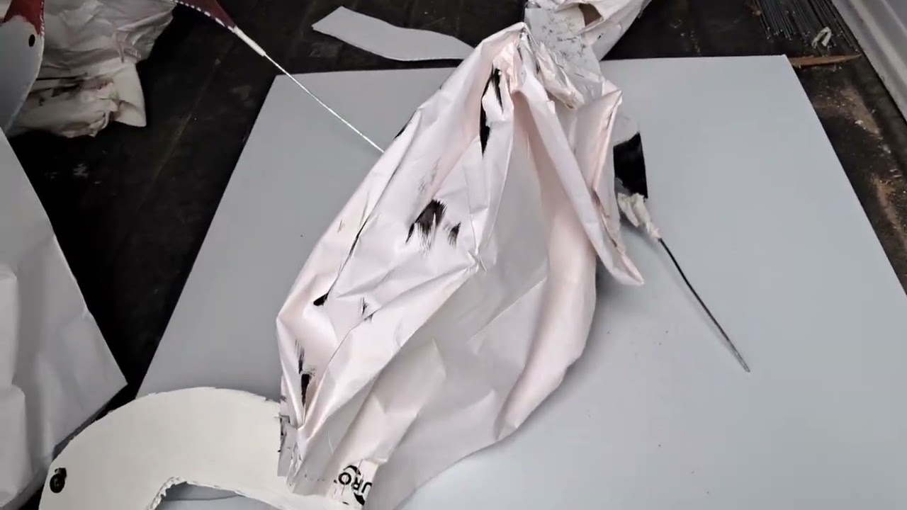 Explanation on diy snowgoose heads.