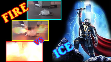 The Thors Hammer experiment! -Potassium vs Ice