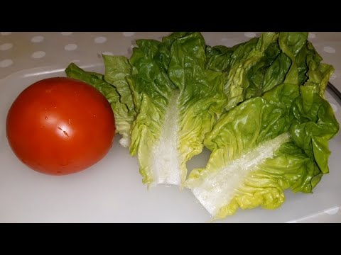 عندك خس والطماطم حضري ألذ سلطة مغربية صحية