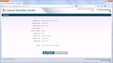 How to activate a license using a web browser and License Activation Center