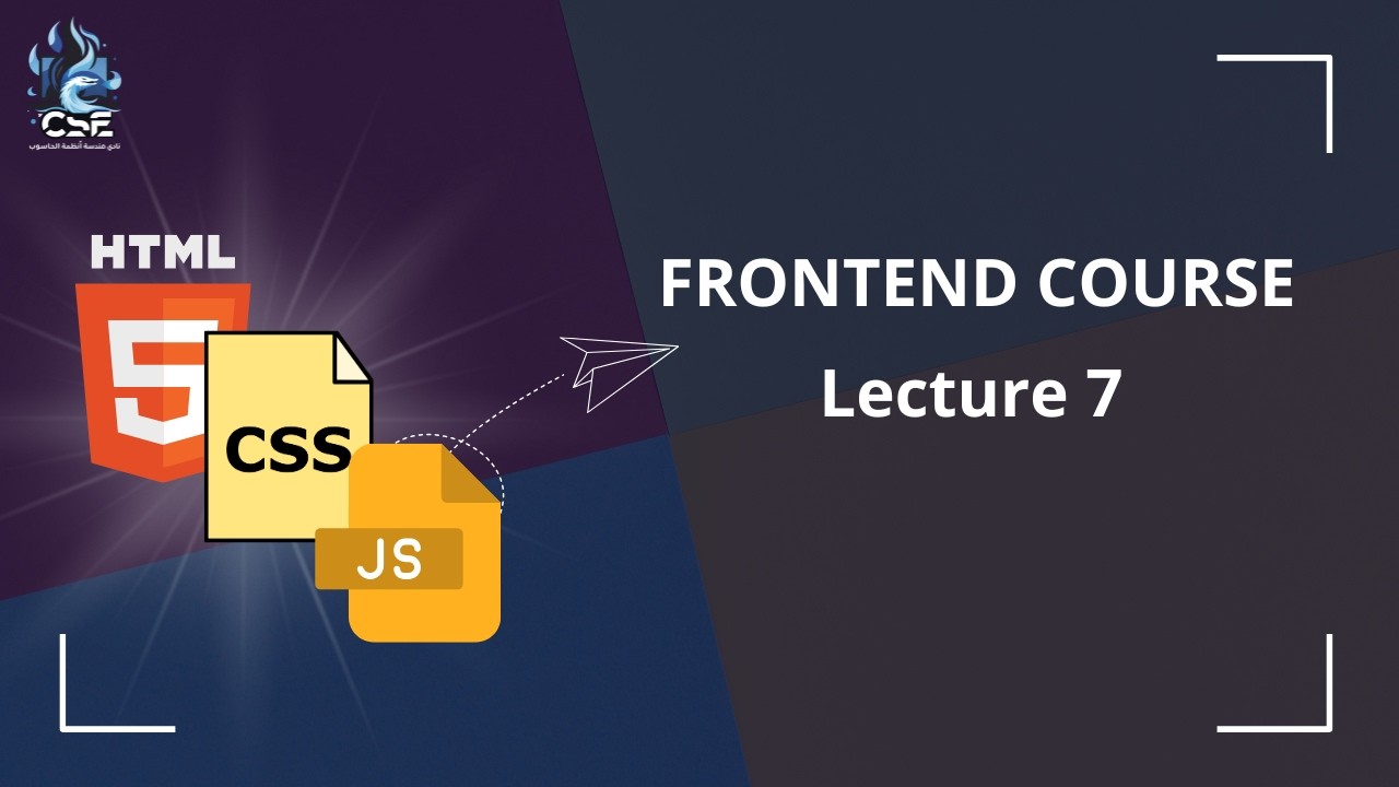 Front-End Basics | Lecture 7 - YouTube
