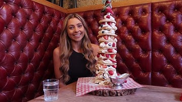 LONDON PANCAKE CHALLENGE IN 15 MINS - Polo Bar Liverpool Street