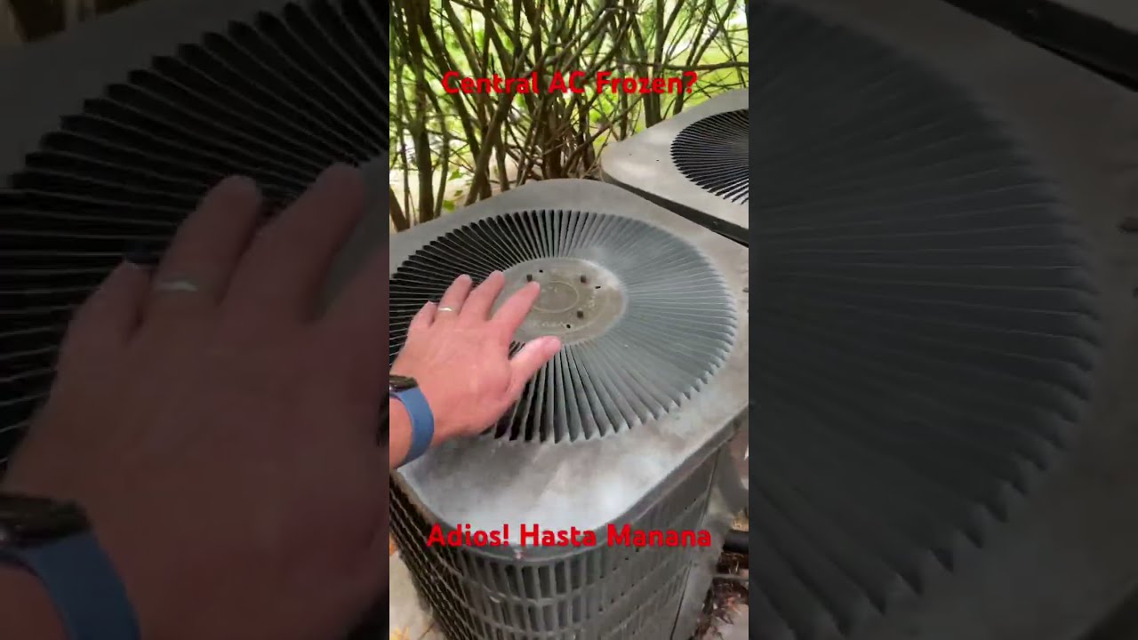 Central AC Frozen Don T Leave The Running If It Ain Cooling Shorts Hvac Hvactech