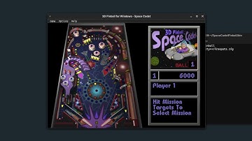 Pinball Space Cadet compiled and ran on Linux
