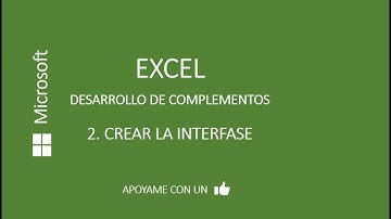 Excel Visual Basic Complementos II La interfase [Office 2007-] (Avanzado)