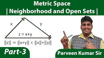 Metric Space | Part-3 | Neighborhood and Open Sets | Parveen Kumar