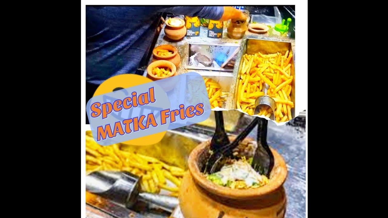 Matka Fries 🍟Burns road food streetvlog youtube YouTube