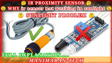 why ir sensor not working in sunlight | ir sensor | sunlight problem solution | tamil |manimarantech