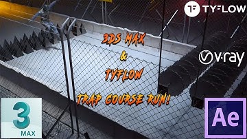 3ds Max, tyFlow & After Effects | Trap Course Run!