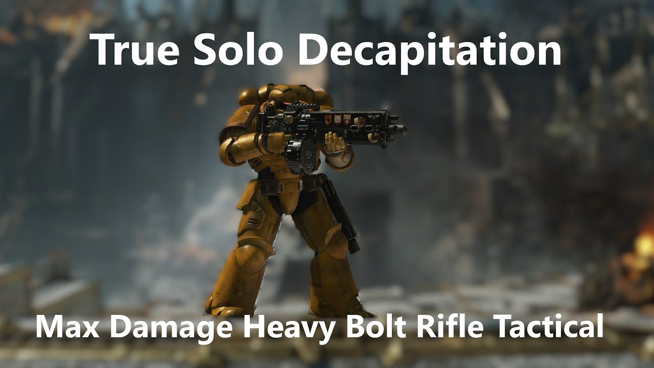 Space Marine 2: Max Damage Heavy Bolt Rifle Tactical Build - True Solo Absolute Decapitation
