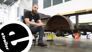 etrailer Easy Grease Spindles Trailer Axle Beam Step-By-Step Installation - Utility Trailer