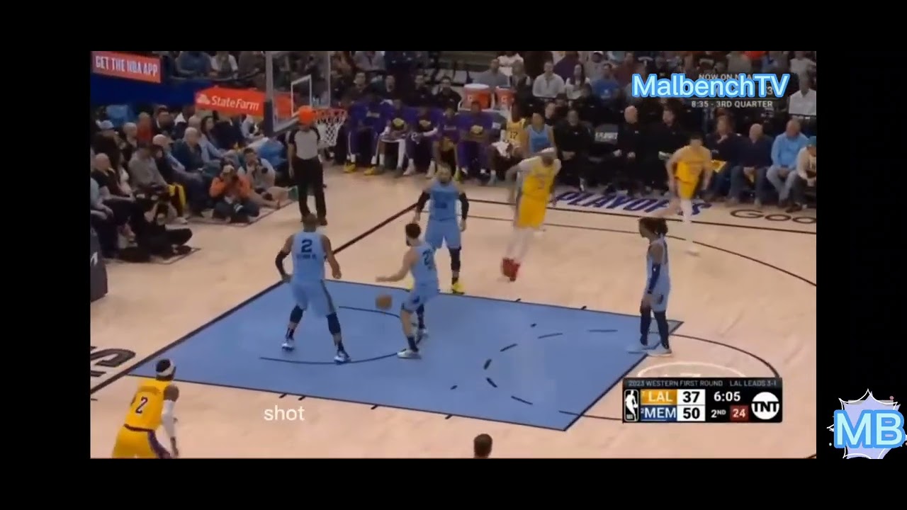 Los Angeles Lakers vs Memphis Grizzlies 2nd quarter Highlights Game 5 ...