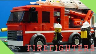 Firefighters - Gas station fire [STOP MOTION ANIMATION LEGO]