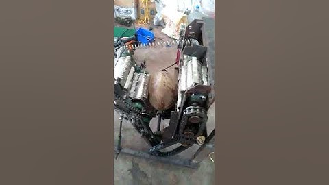 coconut dehusking machine in development phase 2017#coconut#agruculture #dehusker