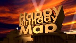 Happy Birthday Map