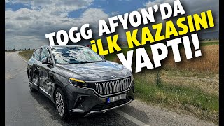 Yerli Otomobil Togg Afyonda Ilk Kazasını Yaptı
