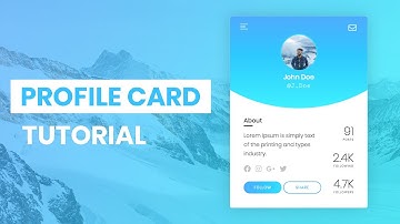 Animated Profile Card Using HTML & CSS & JavaScript