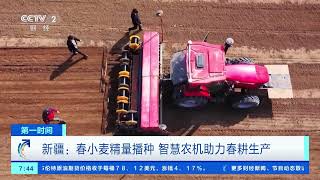 [第一时间]新疆：春小麦精量播种 智慧农机助力春耕生产| 财经风云