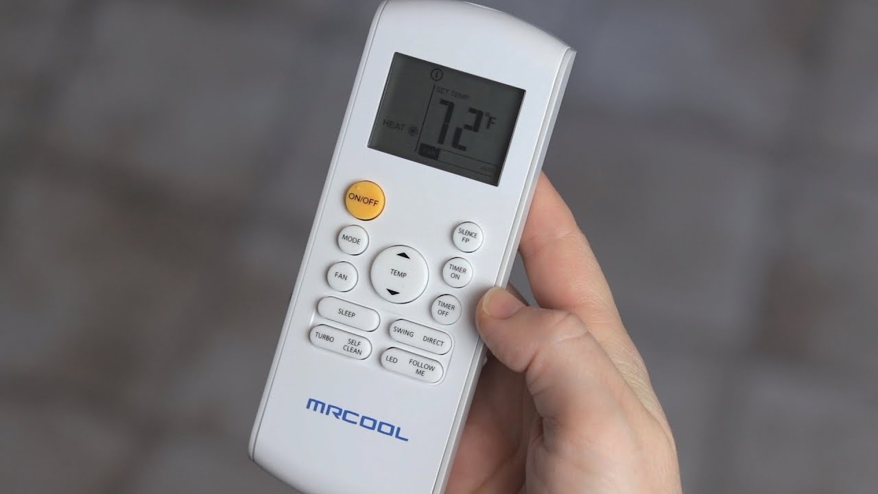 how-to-use-the-remote-for-the-mr-cool-diy-ductless-mini-split-youtube