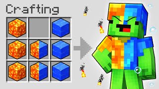Mikey and JJ Can Craft ANY ARMOR In Minecraft (Maizen)