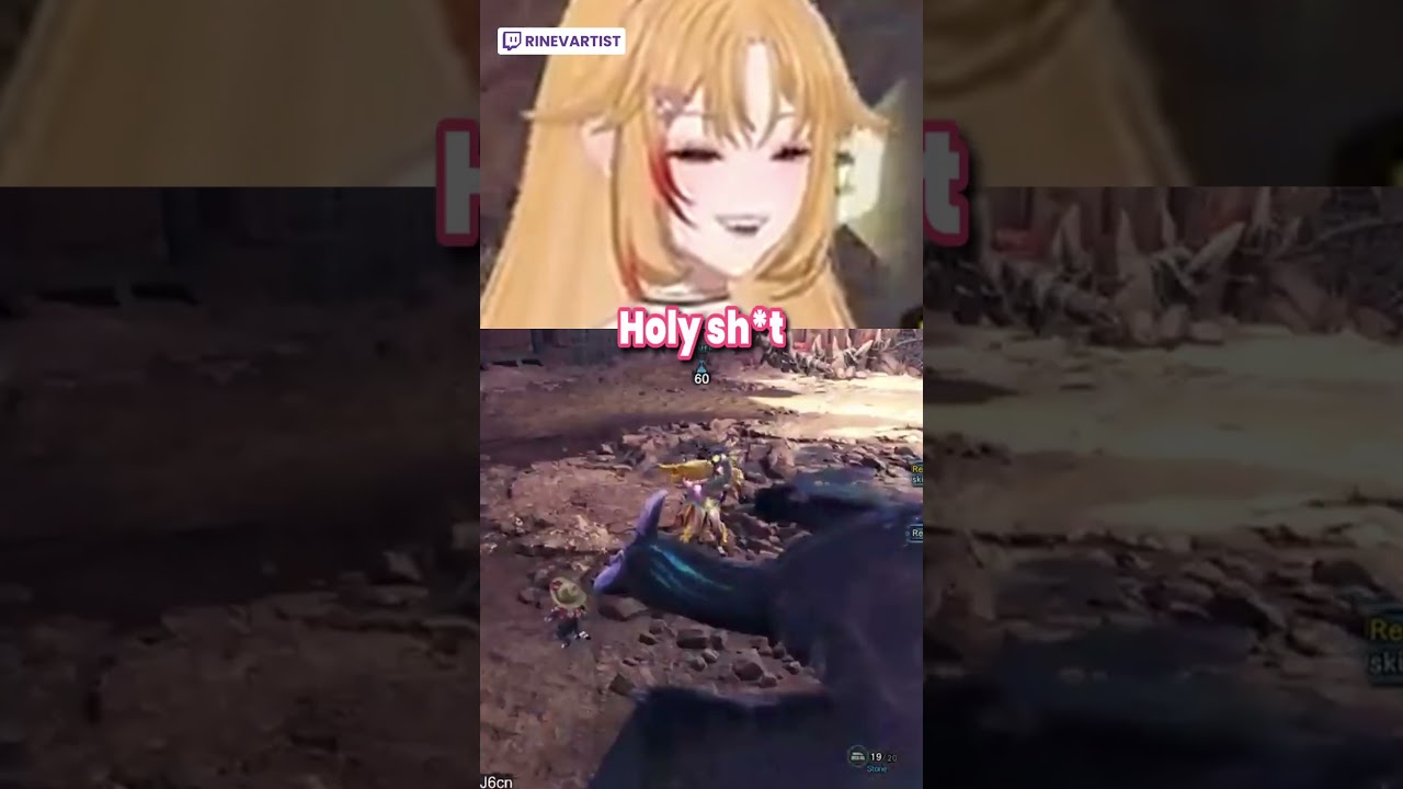 Rine's coolest moment in Monster Hunter World #vtuber #twitch #shorts #monsterhunter