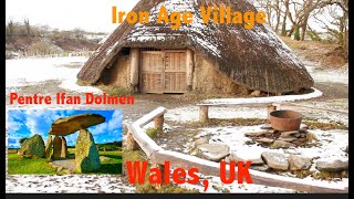 Wales, UK | Castell Henllys Iron Age Village and Pentre Ifan Dolmen