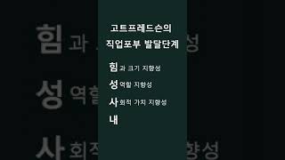 [직업상담사2급빈출 60초 암기] 14. 고트프레드슨의 직업포부발달단계
