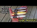 HUGE RESTOCK! Pencils, Darters, Bully Spooks!! Also a new plug announcement!