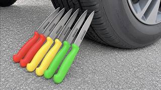 أفضل تجربة! سيارة ضد السكين | سحق الأشياء المقرمشة والناعمة بالسيارة screenshot 3