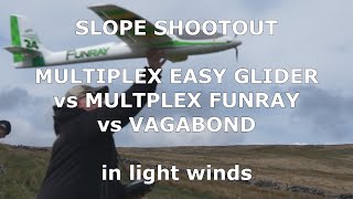Mulitplex Easy Glider Vs Multiplex Funray Vs Hacker Vagabond Glider Shootout