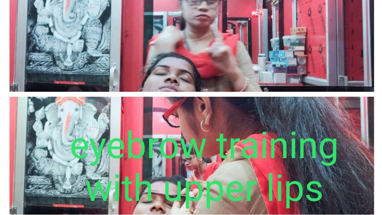 eyebrow threading 🥰 with upper lips 💯🥰💐