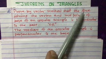 Theorems on Triangle ll Vector Geometry ll SEE 2067 R, 2069 S, R’, 2072 S, 2073 R ll IR Simkhada