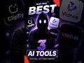 3 FREE AI Tools Every Content Creator Needs in 2026 🚀 | faceless reels editing #shorts #aitools