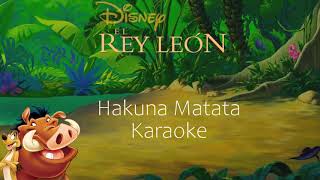 Hakuna Matata | El Rey León | Karaoke🦁🌴🐗