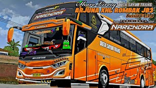 جزرة 🥰 شارك LIVERY DUTA SAYUR TRANS NARENDRA BUS ARJUNA XHD ROMBAK JB3 BUSSID V4.3.4 TERBARU screenshot 4