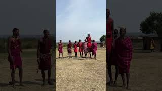İlginç Zıplama Dansı Masai Mara Yerlileri
