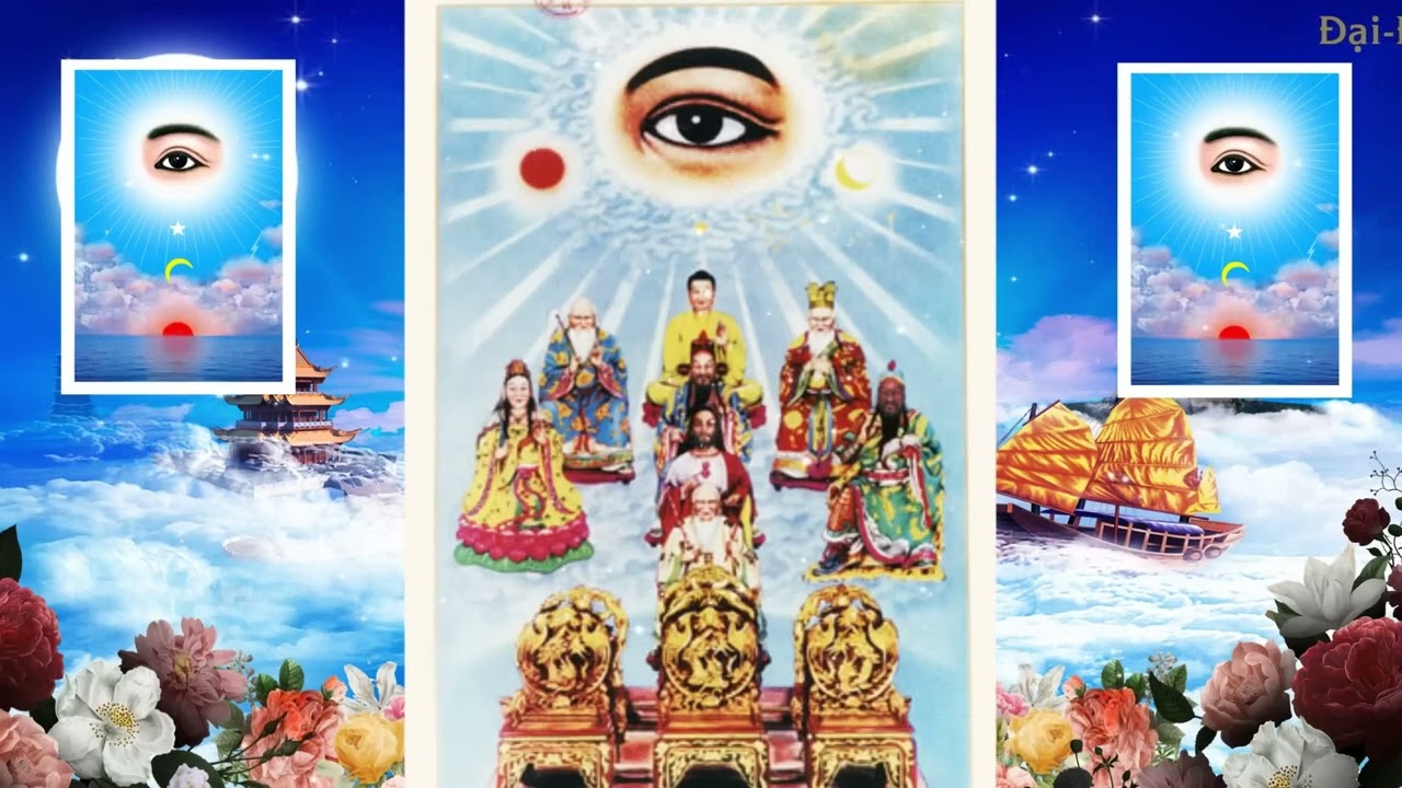 Kinh cúng tứ thời Cao Đài, có phần tụng kinh Di Lạc, Kinh Giải oan, Cứu khổ, có chữ