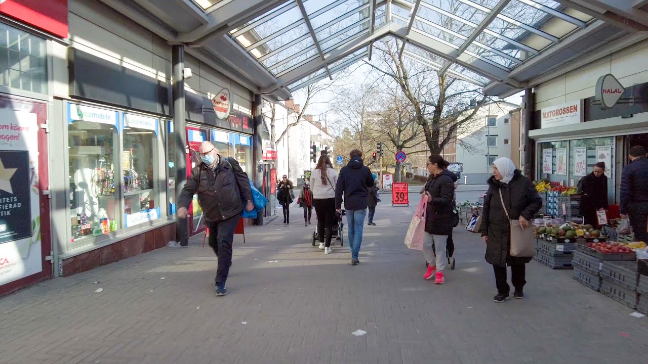 Stockholm Suburb Högdalen Walking Tour (4K)