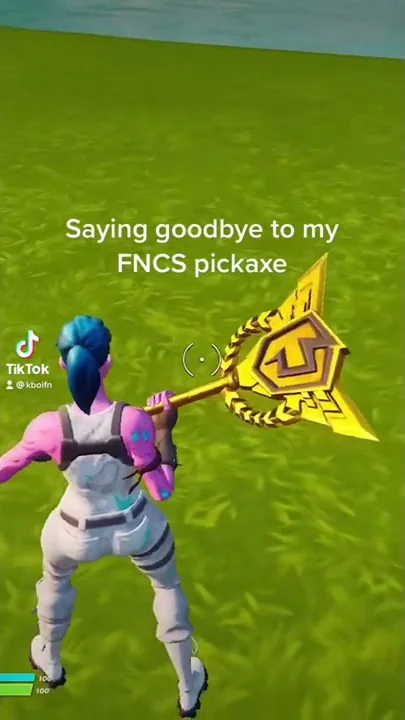 Saying goodbye to my fncs pickaxe 😢😭