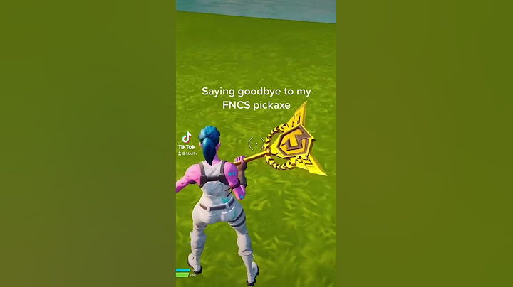 Saying goodbye to my fncs pickaxe 😢😭