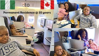 Relocating from Nigeria to Canada| Family of 5 | Permanent Residence |Travel Vlog