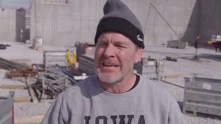Iowa Coach Tom Brands on construction progress for new wrestling facility at Iowa
